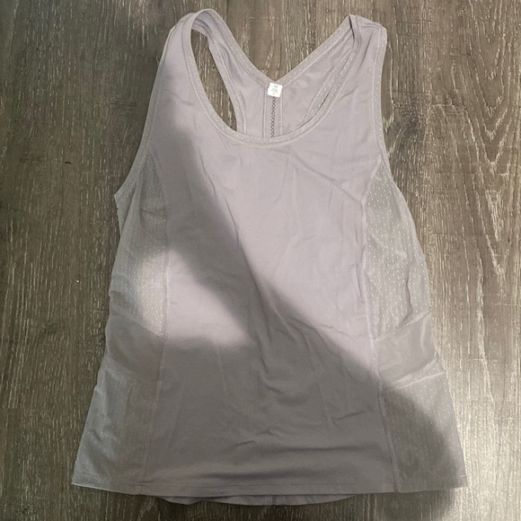 lululemon athletica Tops - Lulu lemon tank top. Size 6. Grey purple color. Hardly worn.